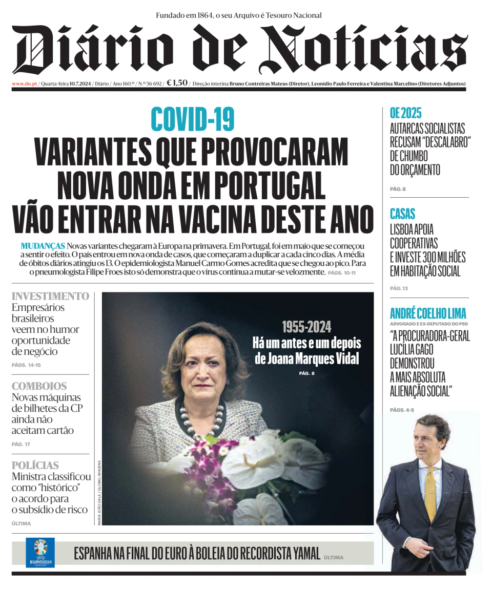 Prima-pagina-Diario de Noticias-edizione-di-oggi-20240710